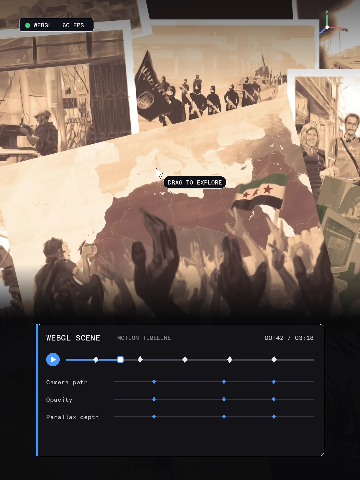 Zendetta interactive WebGL documentary