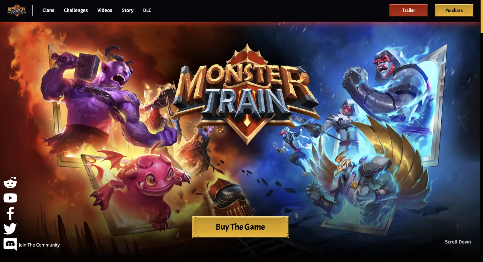 Monster Train website