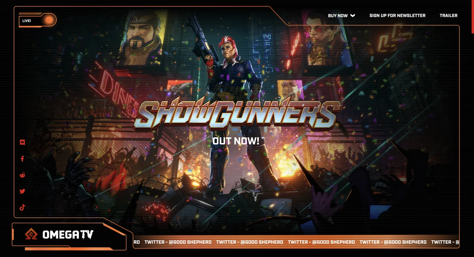 Showgunners website